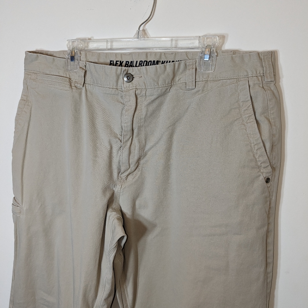 DULUTH TRADING Flex Ballroom Khakis Tan 5-Pocket Pants Men's 40x34 Inseam 32in - Picture 7 of 15
